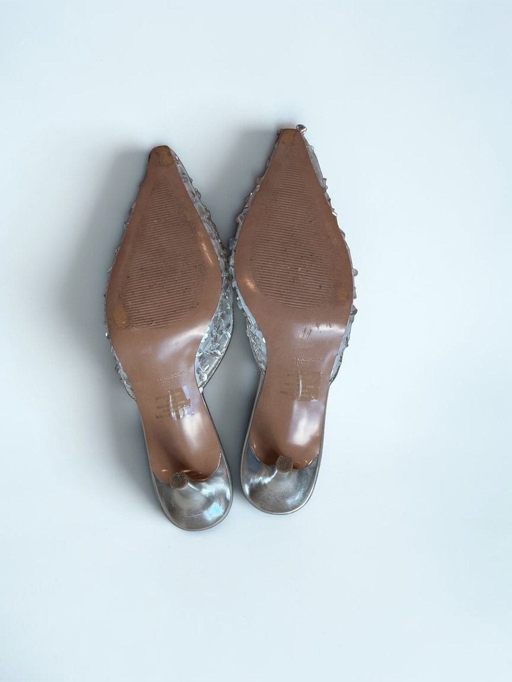 Steve Madden White Alexi Sequin Silver - Picture 12 of 14